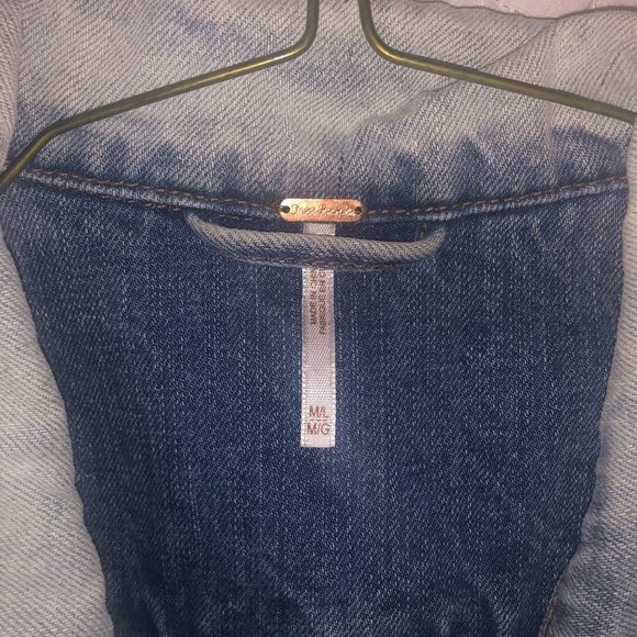 Free People Denim / Jean Quilted Paisley Jacket - Picture 6 of 7